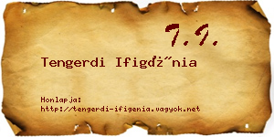 Tengerdi Ifigénia névjegykártya